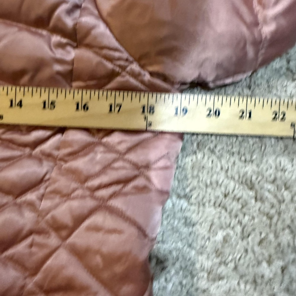 The North Face Jacket Womens Medium Pink Down Puffer Hooded Quilted Winter - Picture 8 of 11